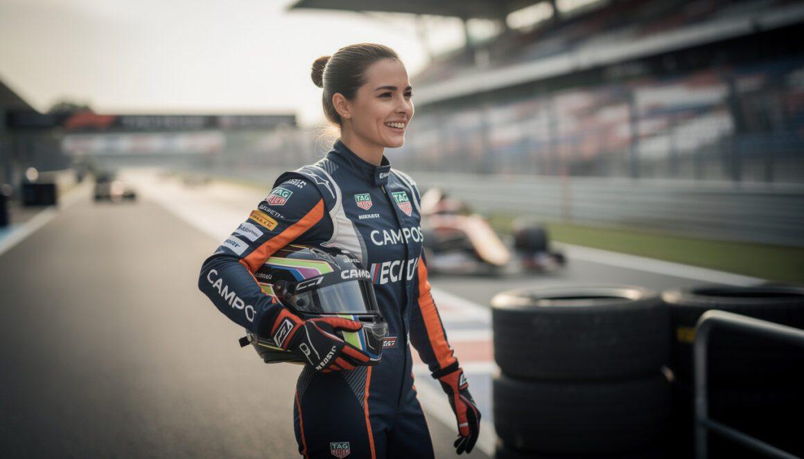 british racer megan bruce clinches her place in the 2026 f1 academy, supported by tag heuer and campos, marking a significant step in her racing career.