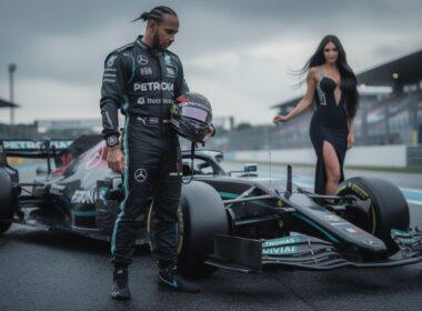 lewis hamilton is rumored to be considering leaving formula 1 amidst his high-profile relationship with kim kardashian, sparking widespread speculation about his future in the sport.