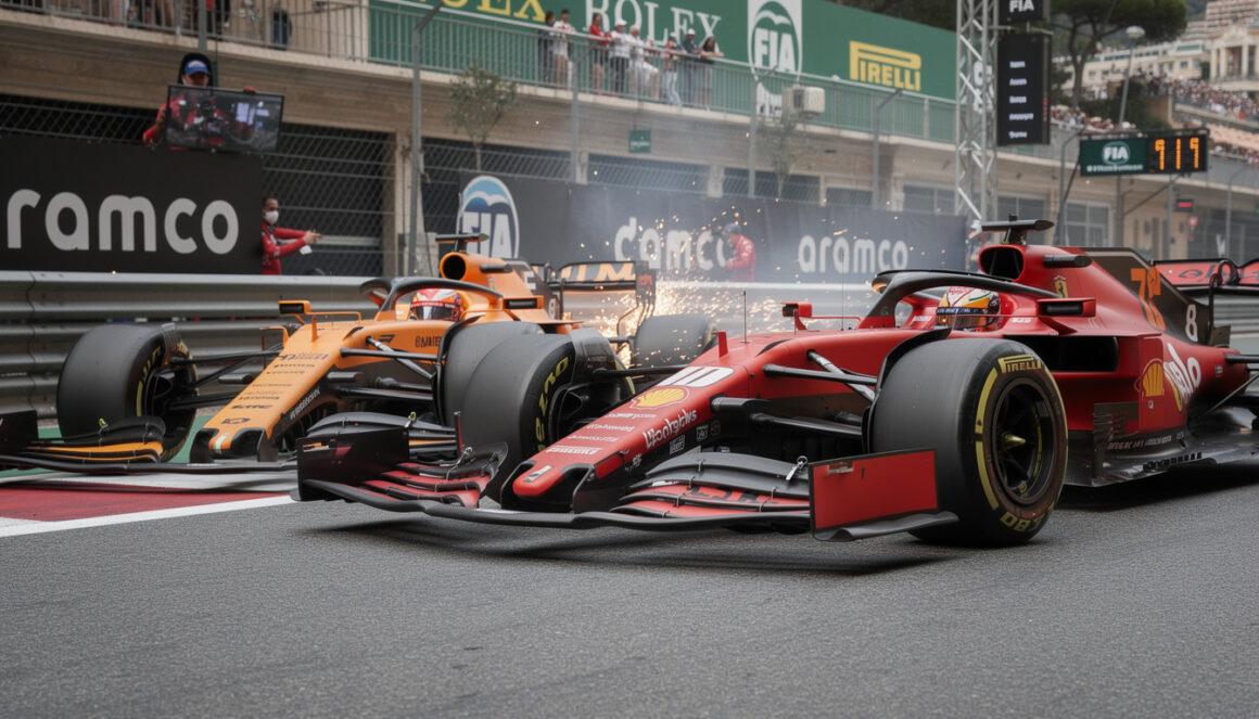 charles leclerc describes his collision with oscar piastri as 'too close for comfort,' highlighting the intense rivalry and high stakes in the race.